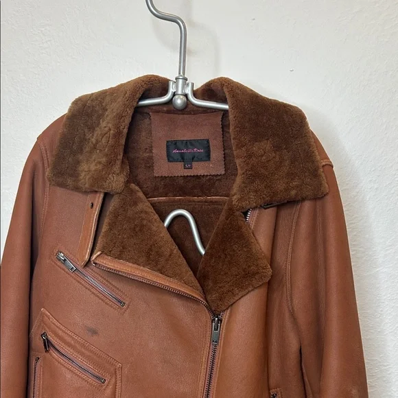 Annabelle Brown Shearling Jacket - Picture 4 of 11